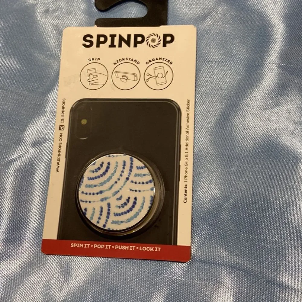 3 for $10 Spin Pop Phone Grip, Kickstand & Organizer - Picture 3 of 7